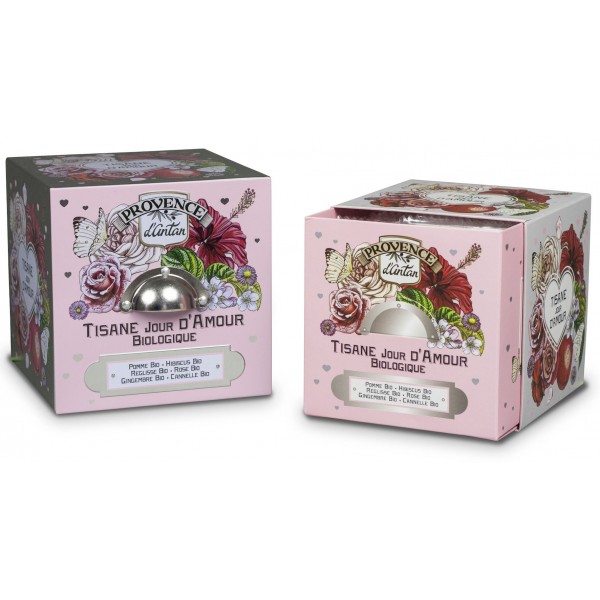 Coffret tisane Jour d'Amour bio 60 gr