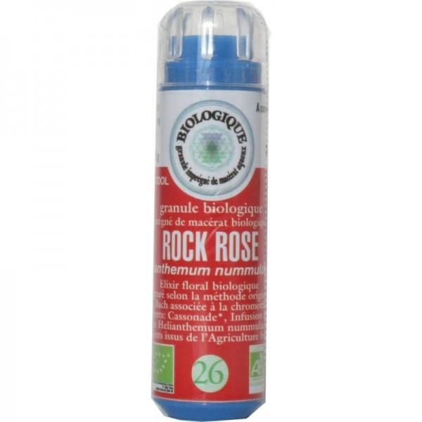 Fleurs Bach n° 26 granules ROCK ROSE