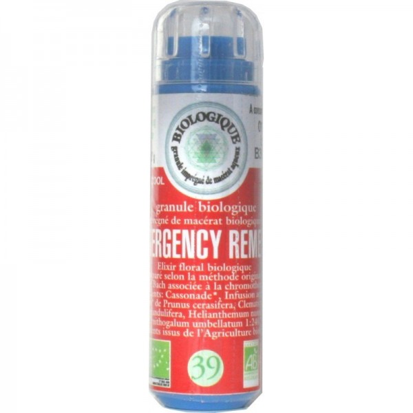 Fleurs Bach n° 39 granules EMERGENCY REM