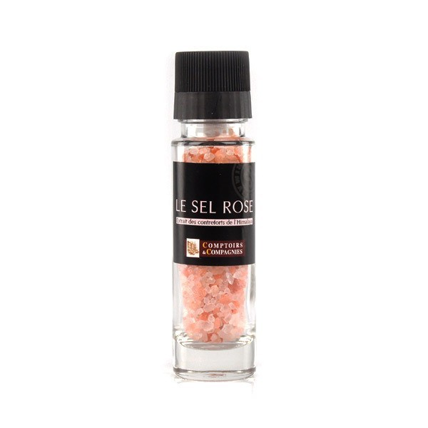 Moulin le sel rose cristaux 100 gr