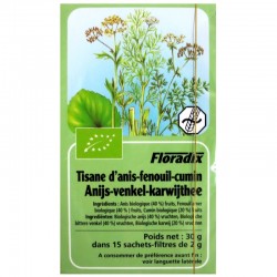 Tisane Bio anis-fenouil-cumin - 15 sachets