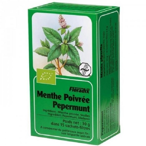 Tisane Bio menthe poivrée - 15 sachets