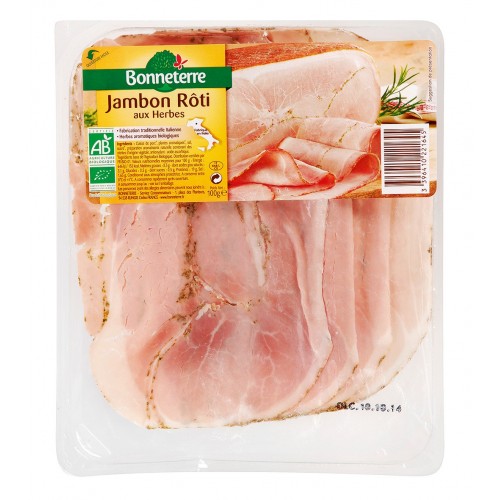 JAMBON ROTI HERBES ITALIE 100g