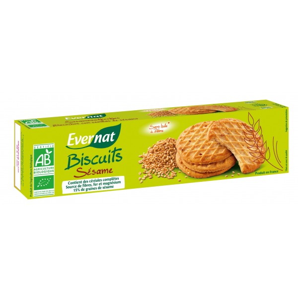 BISCUITS SESAME Evernat 150 gr