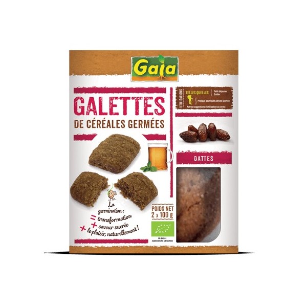 GALETTE CEREALES GERMEES DATTES 2X100G