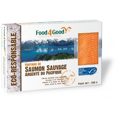 SAUMON SAUVAGE Alaska (x4portions) 500g