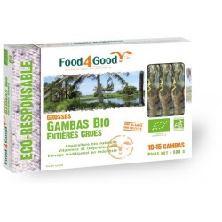 Gambas bio entières crues 500 gr