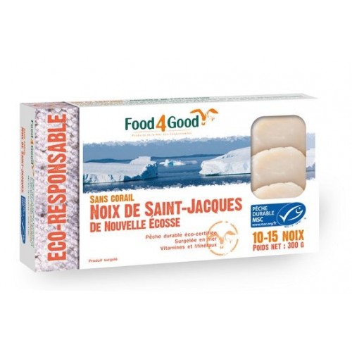 NOIX ST JACQUES BLANCHES pêchées 300g