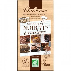 Tablette chocolat noir cuisine 71% 200g