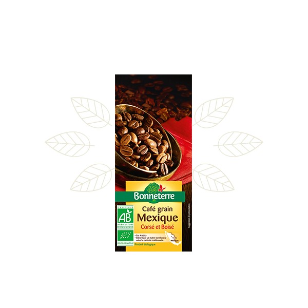 CAFE MEXIQUE grains PUR ARABICA 250g