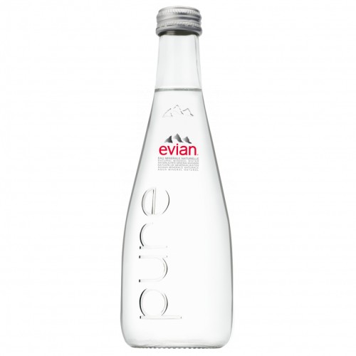 EVIAN EAU PLATE verre perdu 33cl