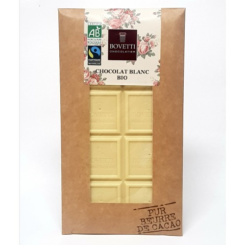 TABLETTE CHOCOLAT BLANC NATURE 100g