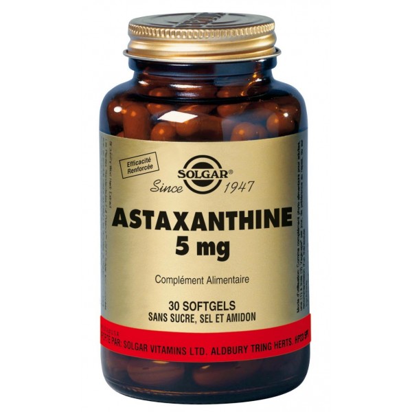 SOLGAR ASTAXANTHINE 5 MG 30 SOFTGELS