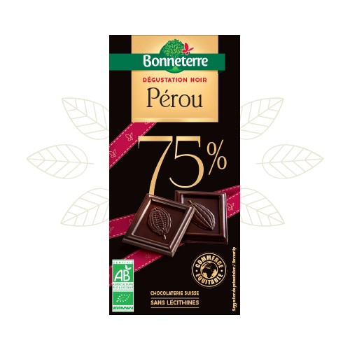 CHOCOLAT NOIR SELECTION PEROU 75%