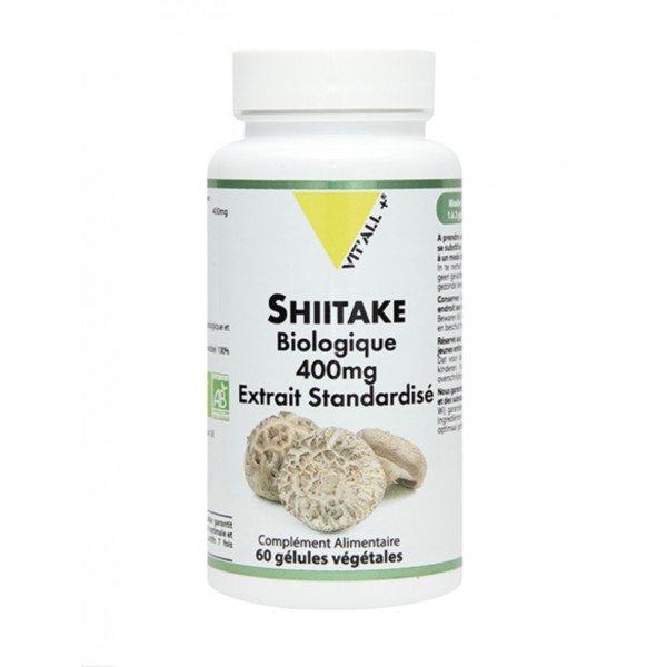 VIT'ALL+ SHIITAKE 400 MG 60 GELULES VEGETALES