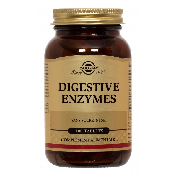 SOLGAR DIGESTIVE ENZYMES 100 TABLETS