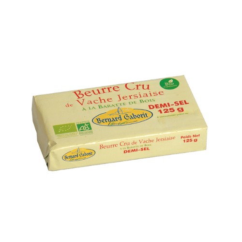 BEURRE CRU 1/2 SEL VACHE 125g