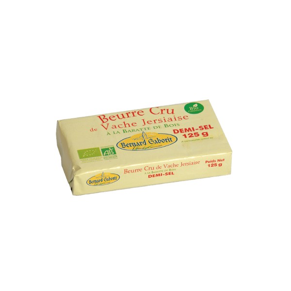 BEURRE CRU 1/2 SEL VACHE 125g