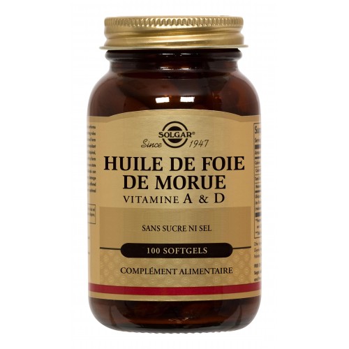 HUILE FOIE de MORUE 100 softgels