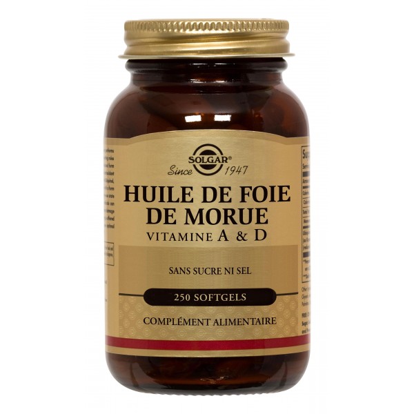 SOLGAR HUILE DE FOIE DE MORUE 250 SOFTGELS