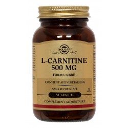 SOLGAR L-CARNITINE 500 MG 30 COMPRIMES