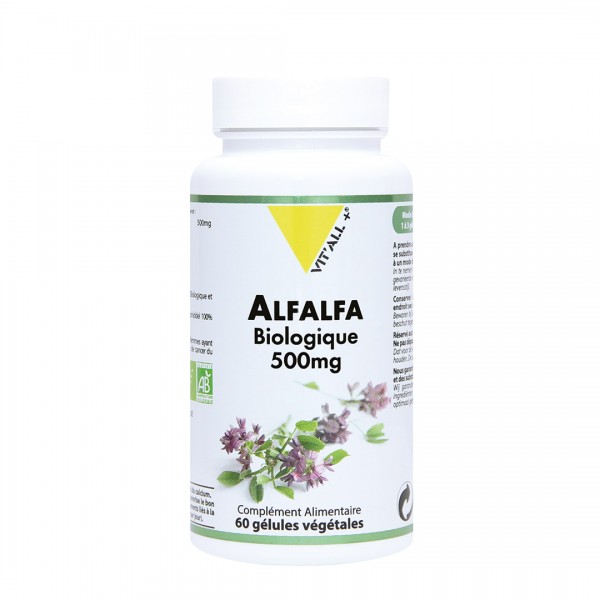 VIT'ALL+ ALFALFA 500 MG 60 GELULES VEGETALES