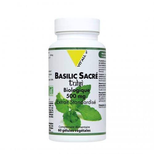 VIT&#039;ALL+ BASILIC SACRE TULSI 500 MG 60 GELULES VEGETALES