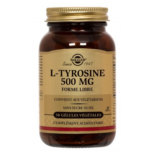 L-TYROSINE 500mg 50 gélules végétales