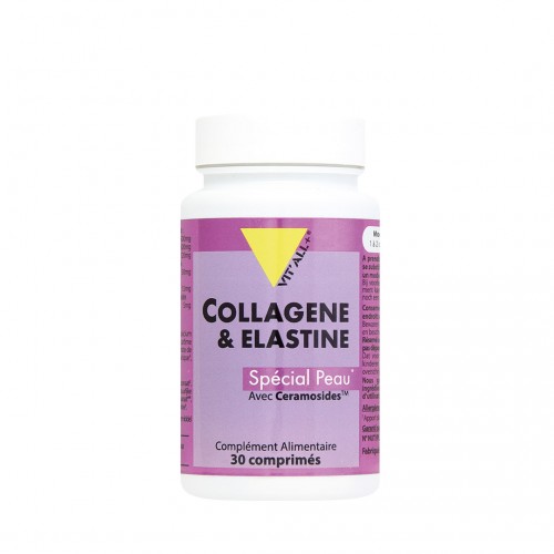 VIT&#039;ALL+ COLLAGENE ET ELASTINE SPECIAL PEAU 30 COMPRIMES