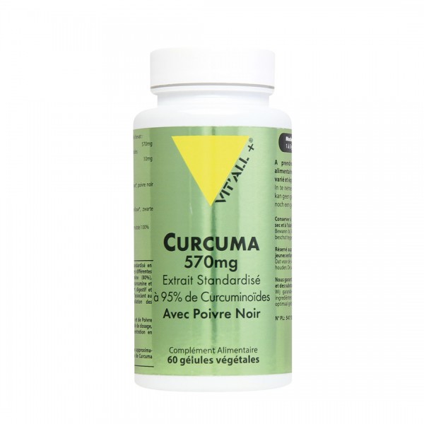 VIT'ALL+ CURCUMA 570 MG 60 GELULES VEGETALES