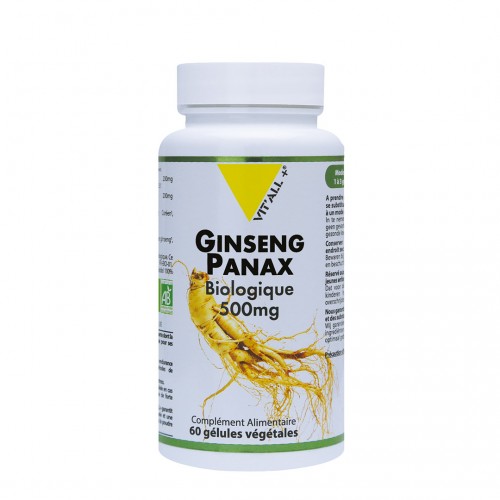 VIT&#039;ALL+ GINSENG PANAX 500 MG 60 GELULES VEGETALES