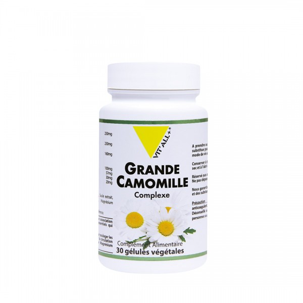 VIT'ALL+ GRANDE CAMOMILLE COMPLEXE 30 GELULES VEGETALES