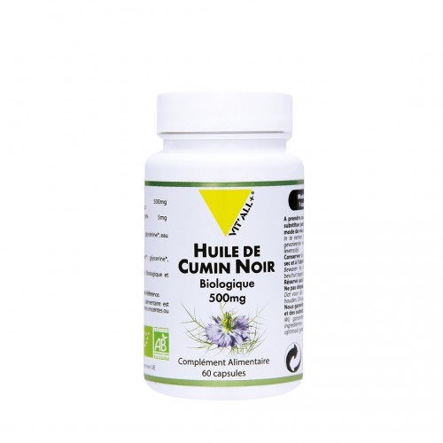 VIT&#039;ALL+ HUILE DE CUMIN NOIR 500 MG 60 CAPSULES