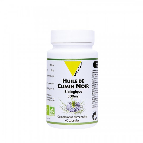 VIT'ALL+ HUILE DE CUMIN NOIR 500 MG 60 CAPSULES