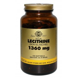 SOLGAR LECITHINE DE SOJA 1360 MG 100 SOFTGELS