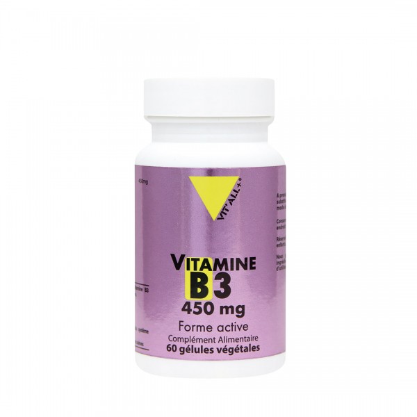 VIT'ALL+ VITAMINE B3 450 MG 60 GELULES VEGETALES