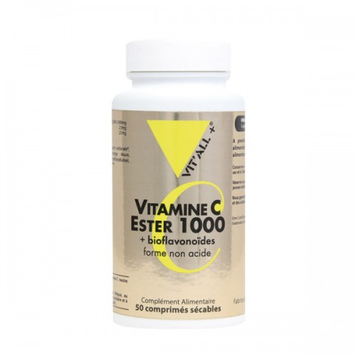 VIT&#039;ALL+ VITAMINE C ESTER 1000 ET BIOFLAVONOIDES 50 COMPRIMES SECABLES