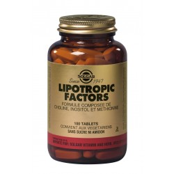 SOLGAR LIPOTROPIC FACTORS 100 COMPRIMES