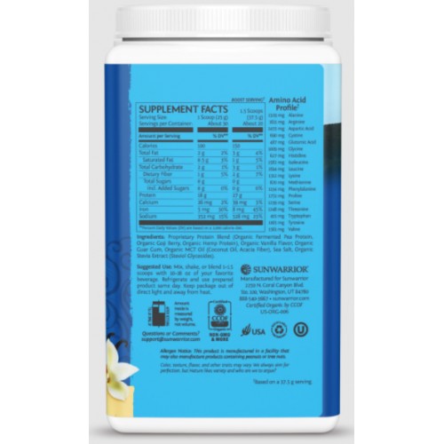 SUNWARRIOR PROTEIN WARRIOR BLEND VANILLE 750g