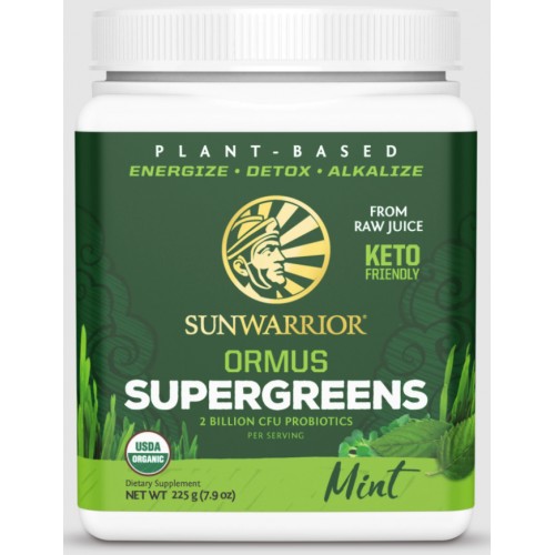 SUNWARRIOR ORMUS SUPERGREENS MINT 225G