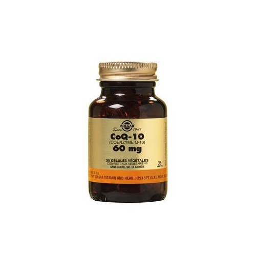 SOLGAR CoQ-10 60 MG 30 GELULES VEGETALES