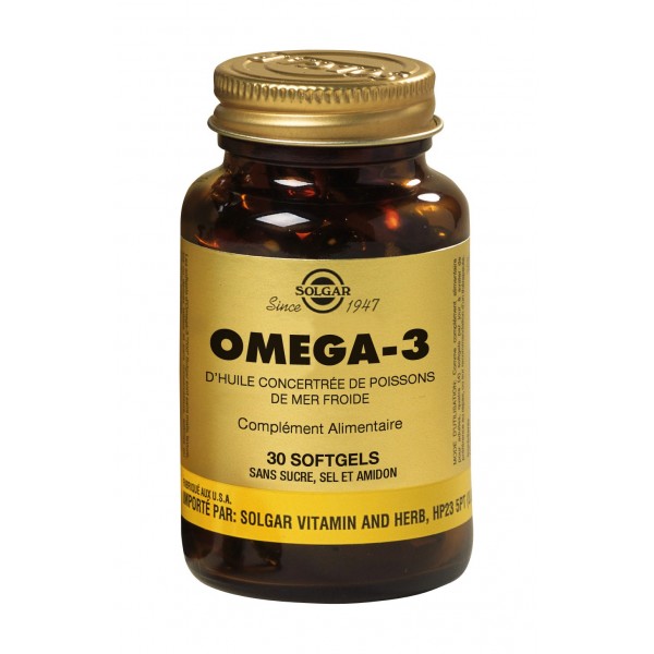 SOLGAR OMEGA 3 30 SOFTGELS