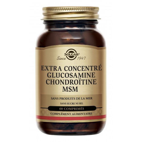 SOLGAR GLUCOSAMINE CHONDROITINE MSM 60 COMPRIMES