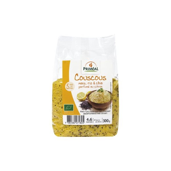 COUSCOUS MAIS RIZ CHIA CITRON 300g