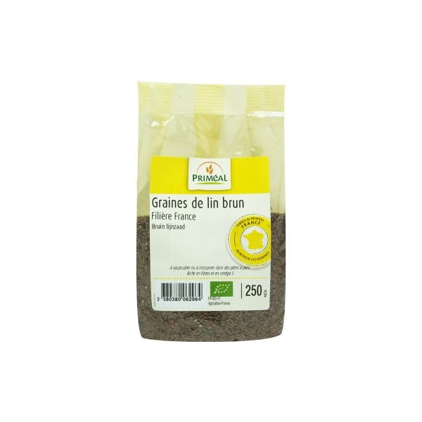 LIN BRUN graines FRANCE 250g