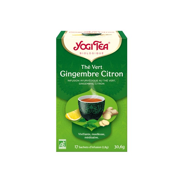 YOGI TEA THE VERT GINGEMBRE CITRON (17s)