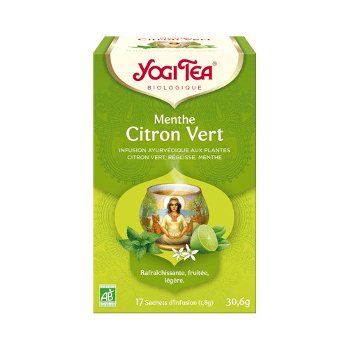 YOGI TEA menthe citron vert 17 sachets