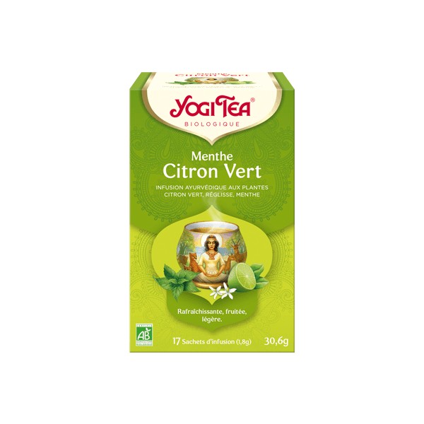 YOGI TEA menthe citron vert 17 sachets