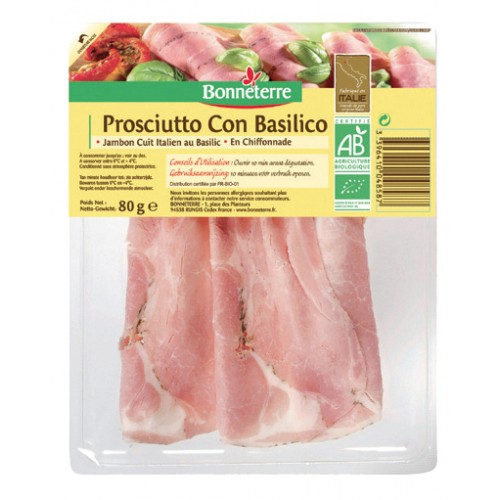 PROSCIUTTO con BASILICO CHIFFONADE 80g