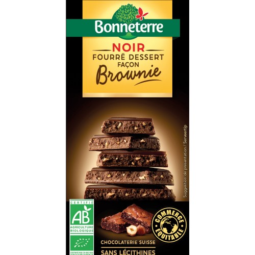 CHOCOLAT NOIR BROWNIE 100g